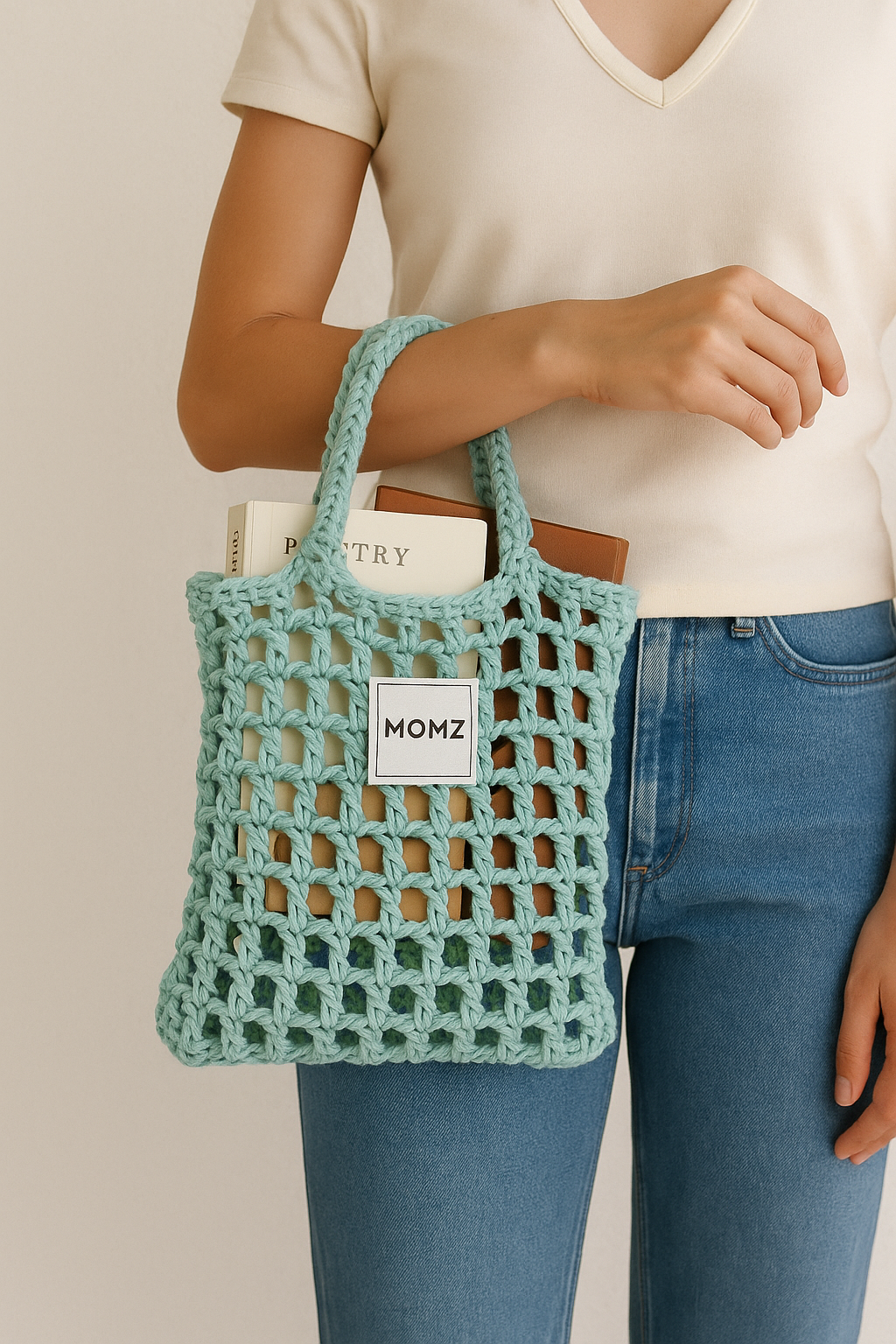 Petit sac crocheté polyvalent 