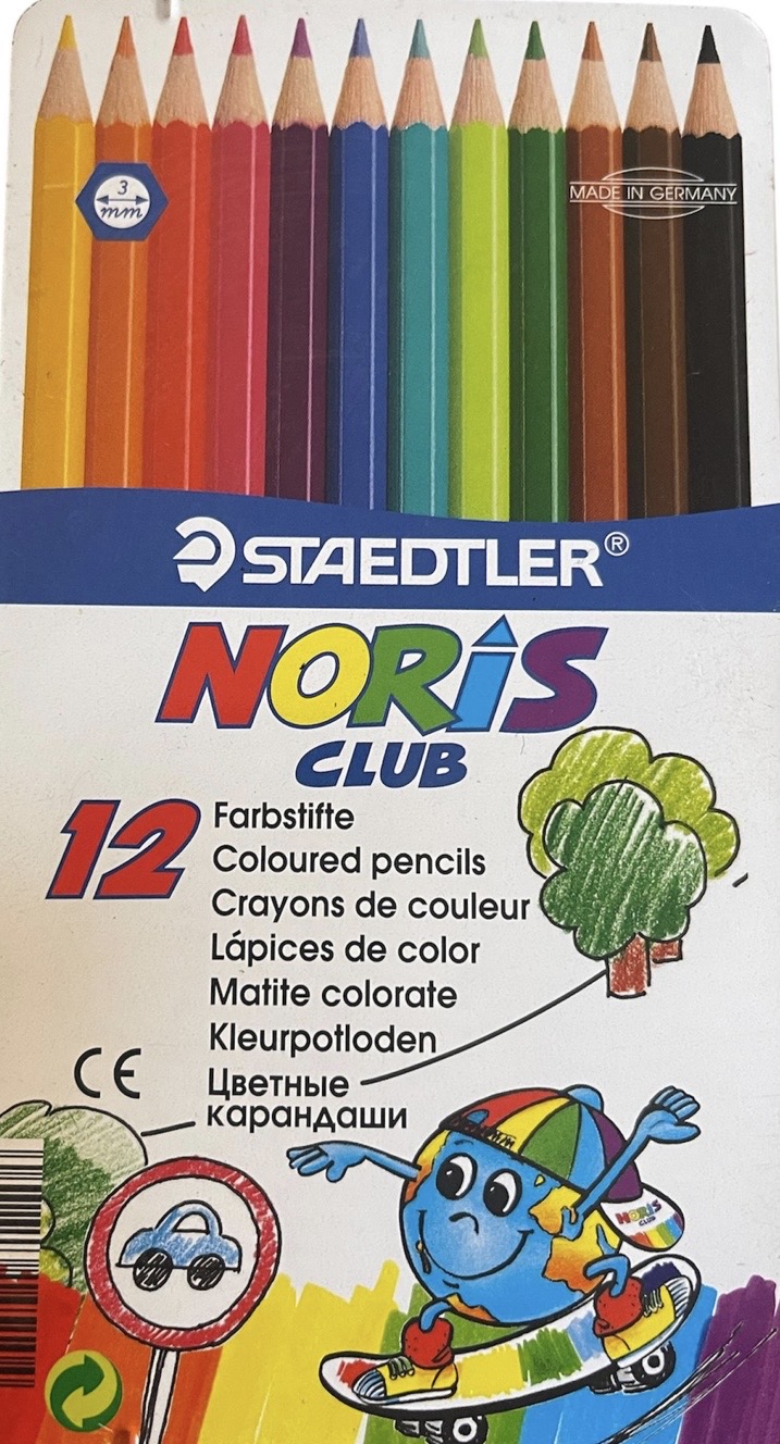 12 crayons de couleur premium